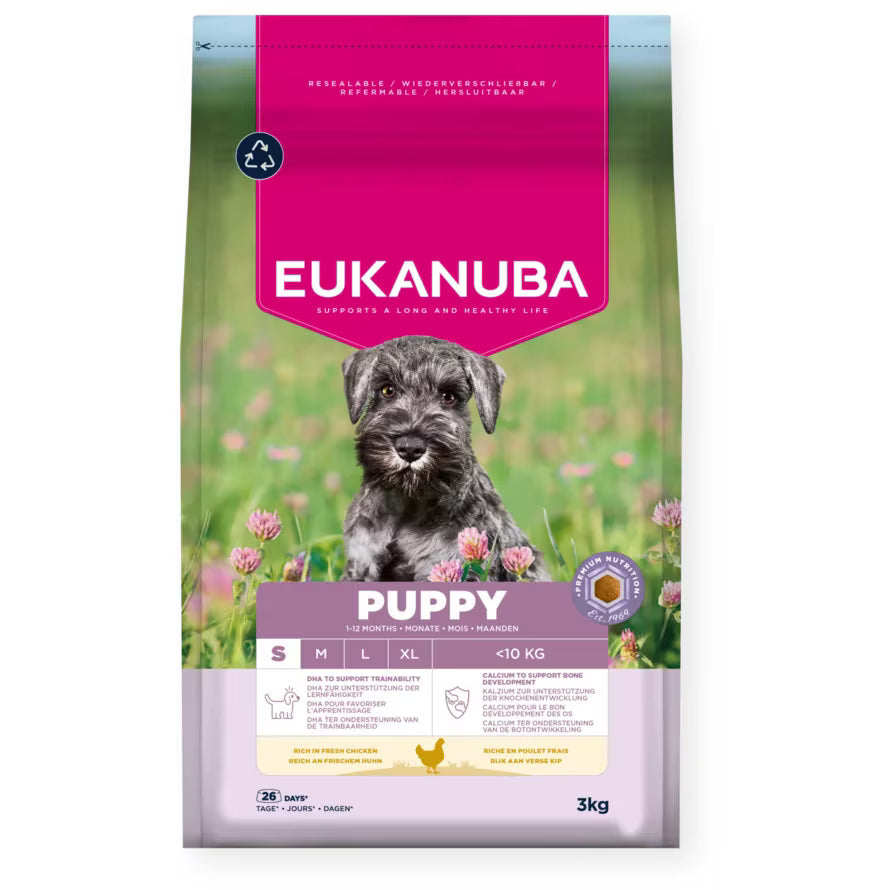 Eukanuba за бебета кучета от малки породи с пиле