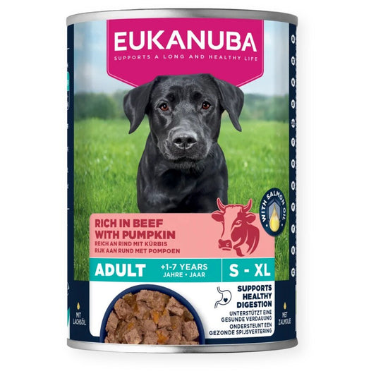 EUKANUBA консерва за възрастни кучета от всички породи с говеждо и тиква 400гр