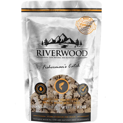 RIVERWOOD 140001 crispy treats salmon and white fish 200g