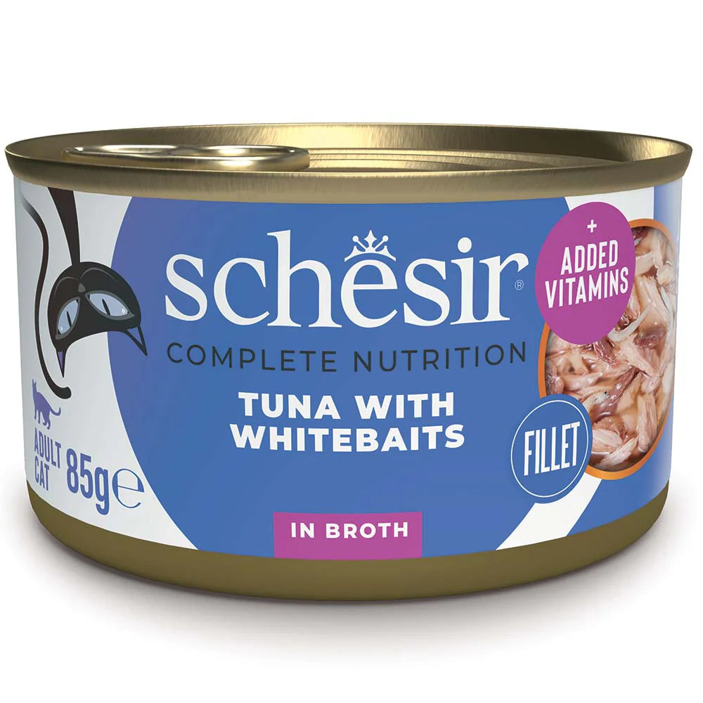 SCHESIR за котка с риба тон и атерина с ориз в собствен сос 85гр