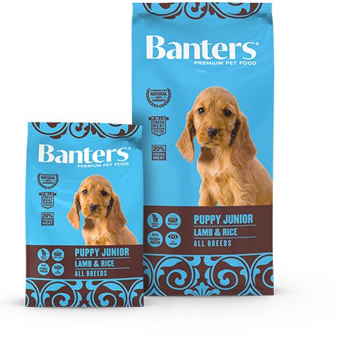 BANTERS-храна за бебета кученца от всички породи с агне и ориз