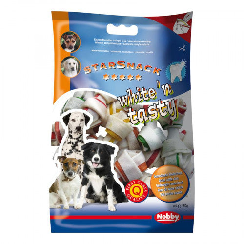 NOBBY лакомство StarSnack кокалчета цветни 11,5см/5бр