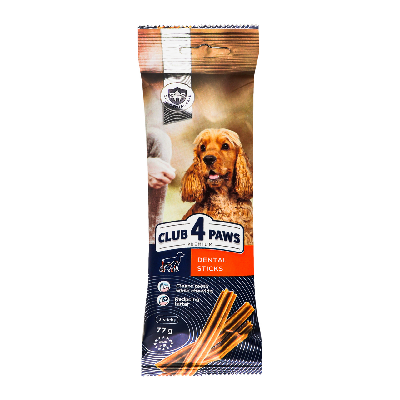 Дентални пръчки за кучета Club 4 Paws Dog Dental Stiks Medium, 77 гр