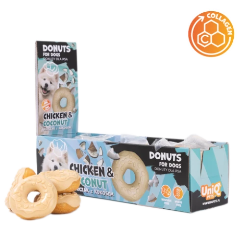 UNIQ PETS колагенов донът с пиле и кокос 50гр 10бр