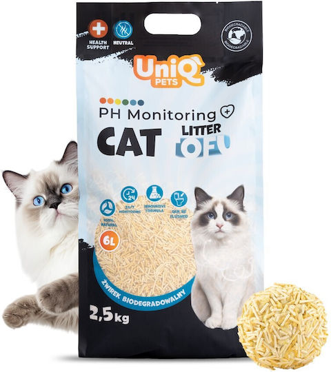 UNIQ PETS TOFU тоалетна с цветова pH индикация 2,5кг 6л